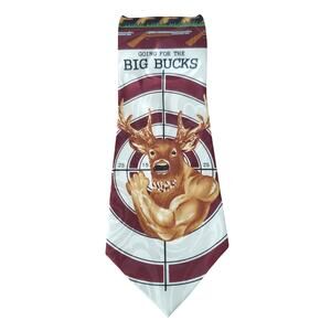 Steven Harris Going For The Big Bucks Tie Men's Muscle Deer Hunting Designer Fun